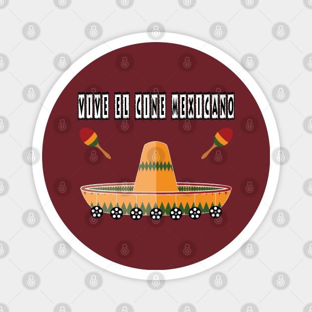 Mexican hat, maracas and cinema Magnet by Asim138